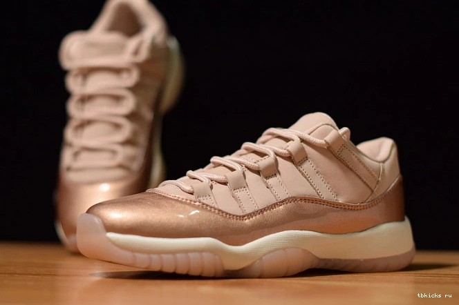 Rep TB Rose Air Jordan GS 11 Gold AH7860-105 Low 0716
